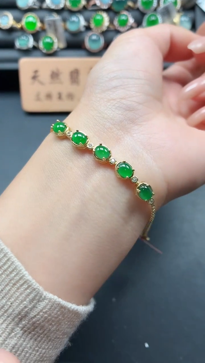 银S925镶嵌戒指翡翠11111