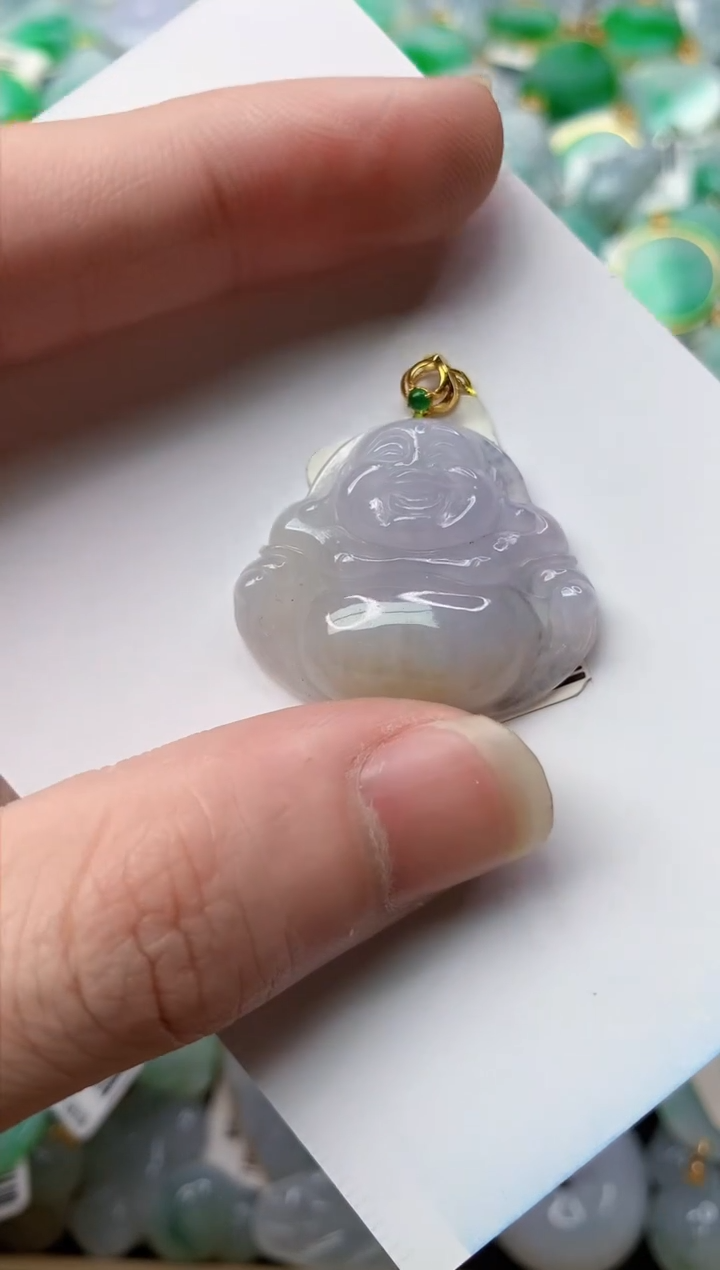 【闪购商品】翡翠颈饰18K金镶嵌89.............