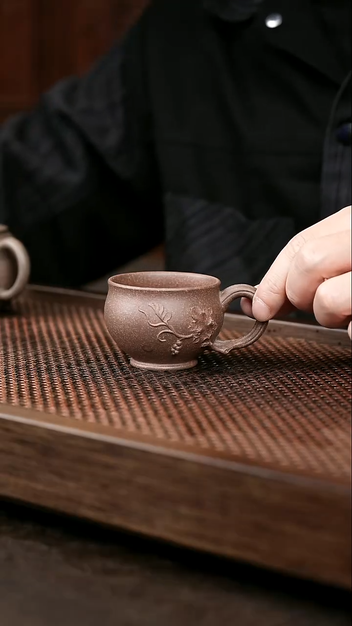 茶壶紫砂及**乐岩中泥报春杯