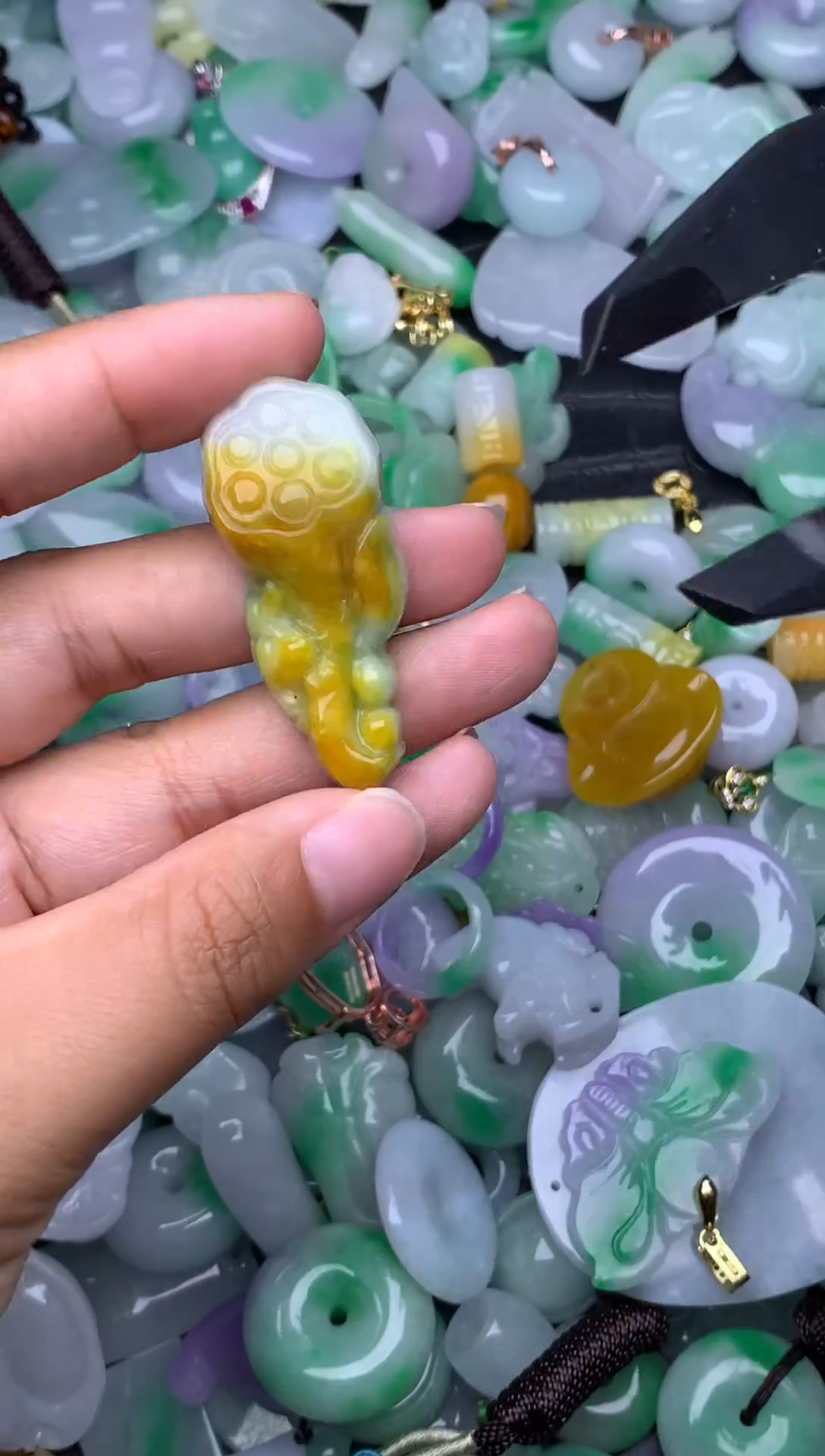 翡翠未镶嵌颈饰天然缅甸翡翠吊坠