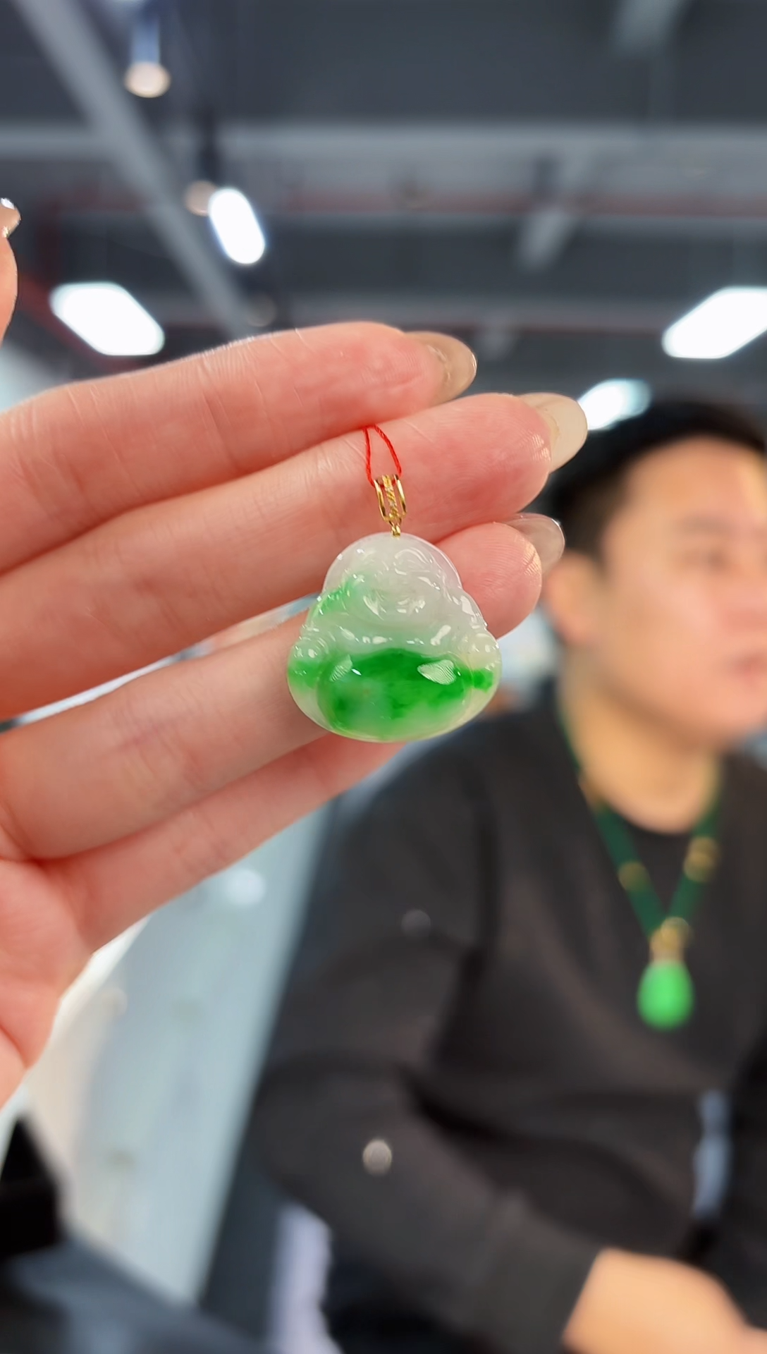 【闪购商品】翡翠颈饰18K金镶嵌缅料A货/支持复检/一件