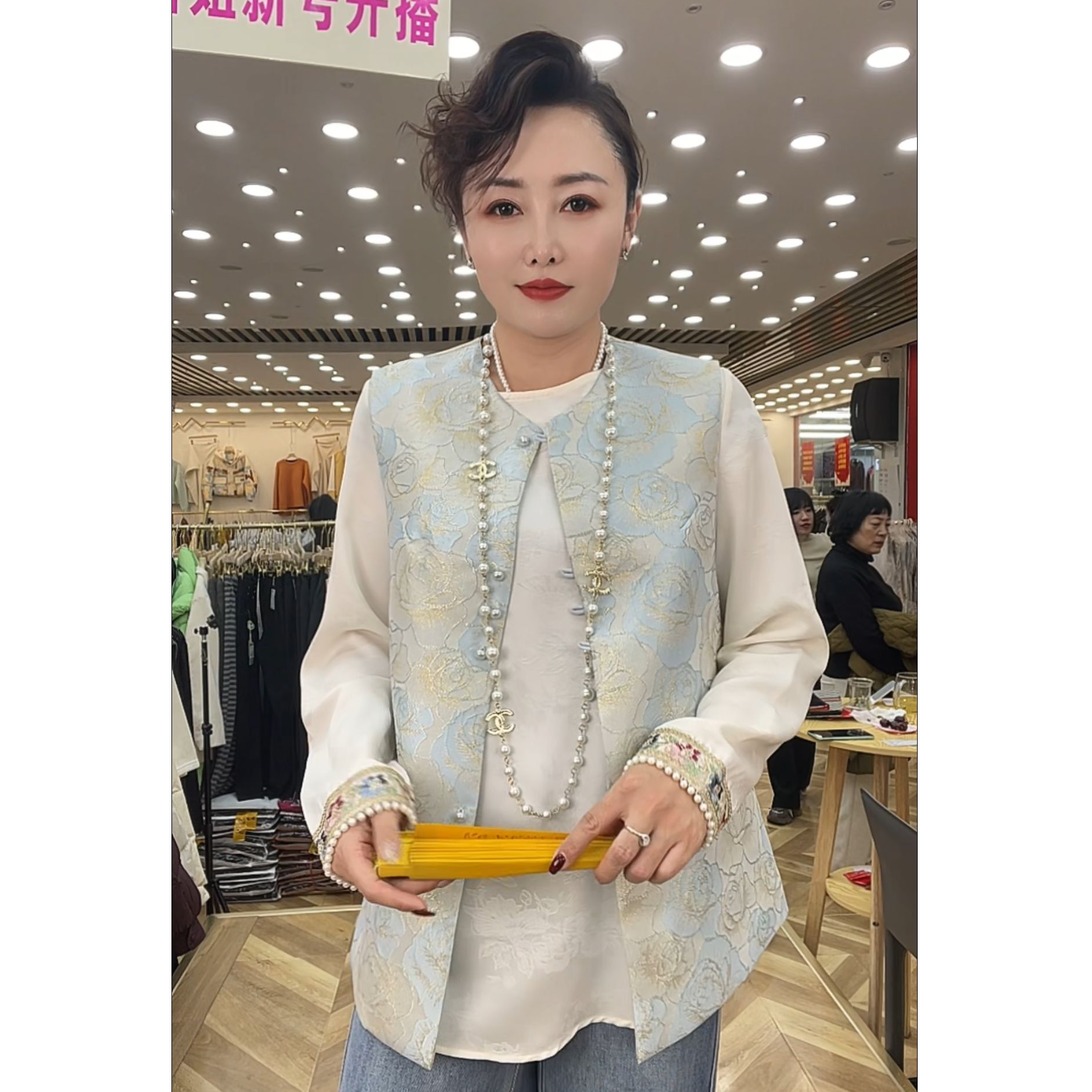 【苗姐优选】春季新款新中式国风气质立领提花女士马甲396+3615QQ