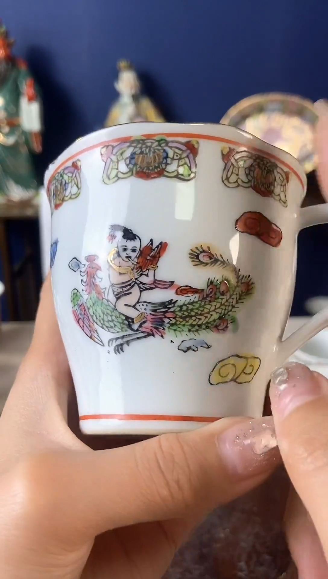 瓷片微瑕慎拍景德镇窑老厂瓷摆件