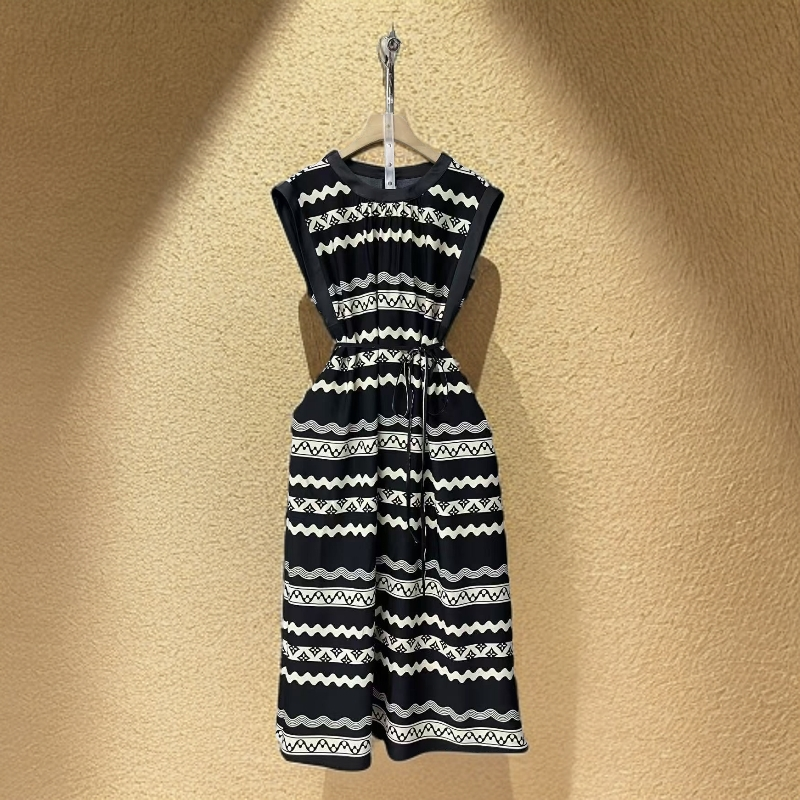 【经典白条】夏季连衣裙潮流女士莫奈花园风Y260220