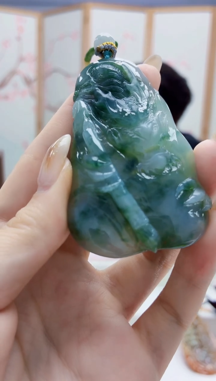 未镶嵌定制翡翠5060jw-毛货挂件129