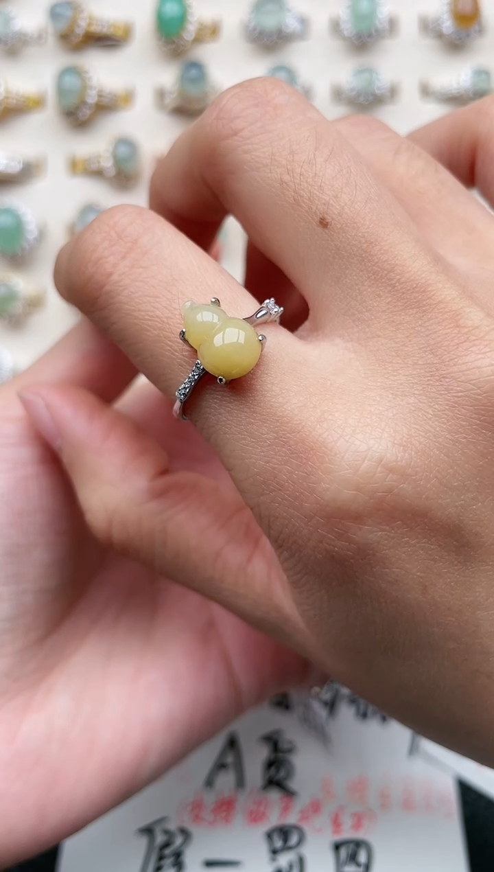 【闪购商品】翡翠戒指银S925镶嵌1111