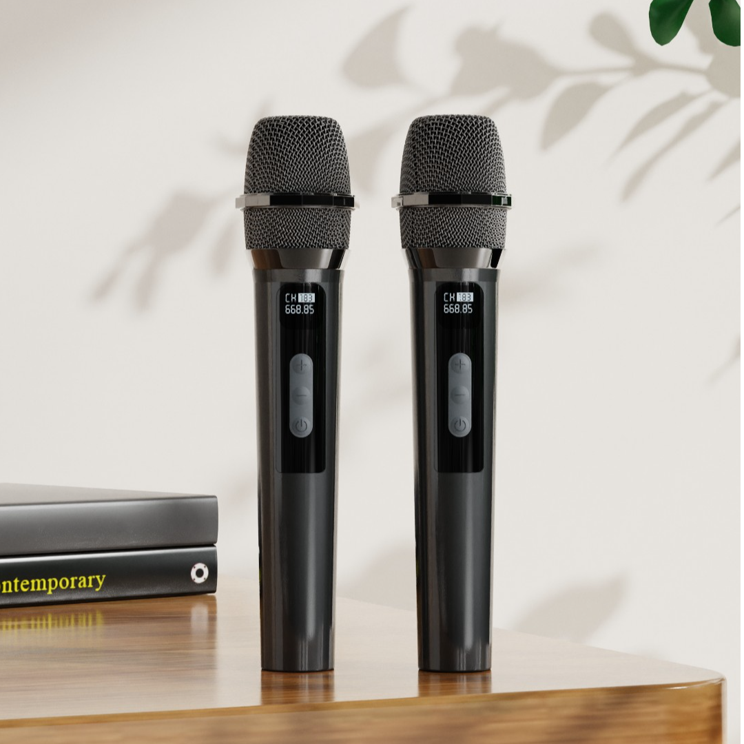 美声无线充电话筒专业KTV唱歌麦克风防啸叫抗干扰K歌无线话筒