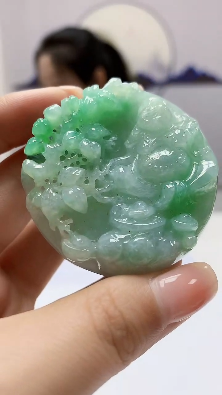 【闪购商品】定制翡翠未镶嵌4902ms-毛货121佛公