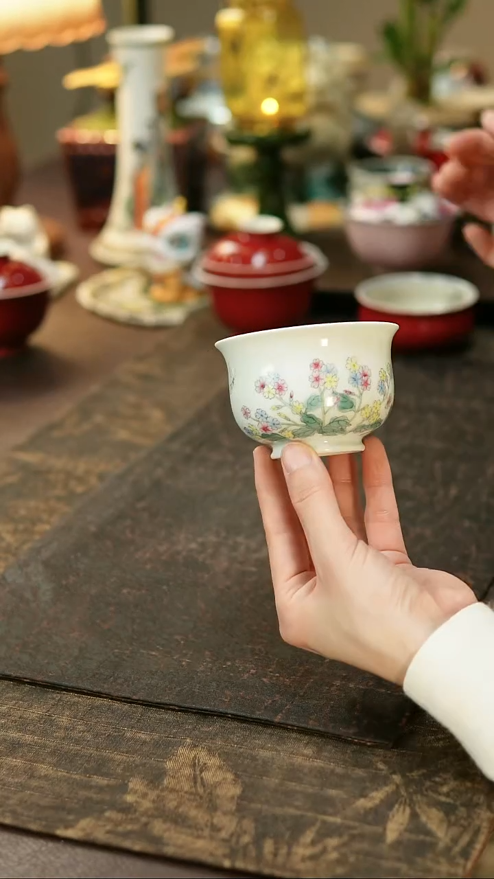 景德镇陶瓷杯碗柴烧多人