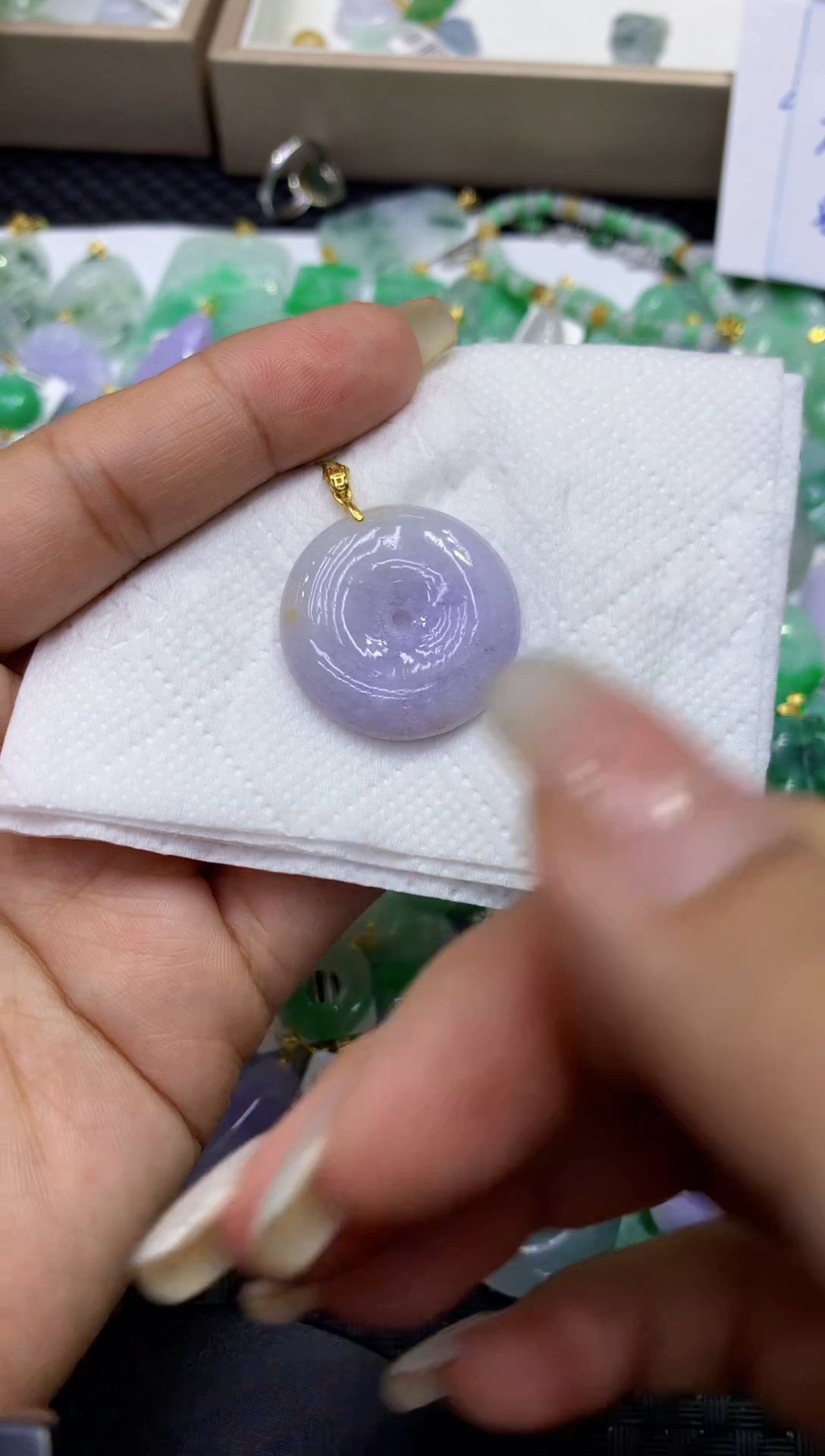 颈饰未镶嵌翡翠天然缅甸A货翡翠