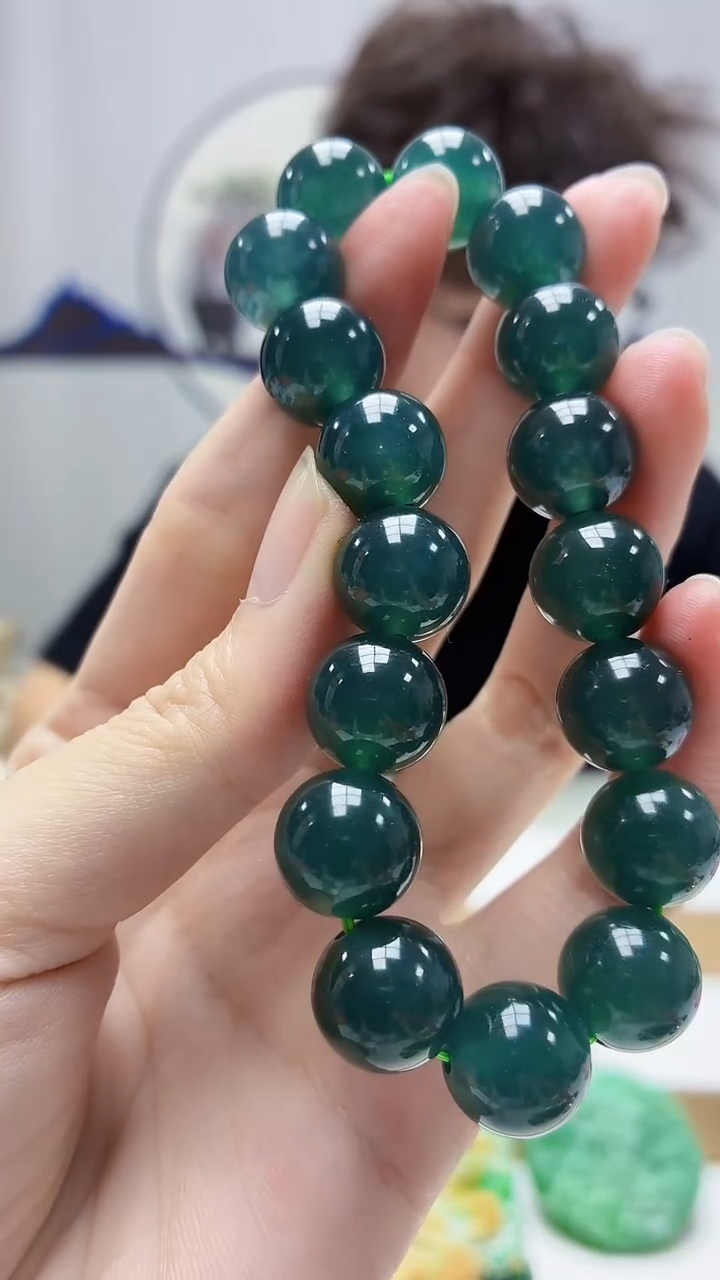 未镶嵌定制翡翠4688zm-毛货手串74