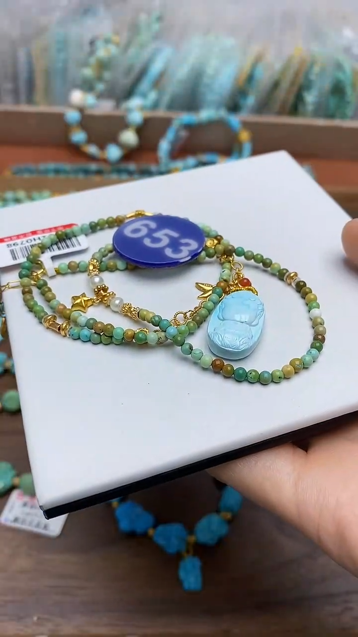 【闪购商品】绿松石项链银S925镶嵌653