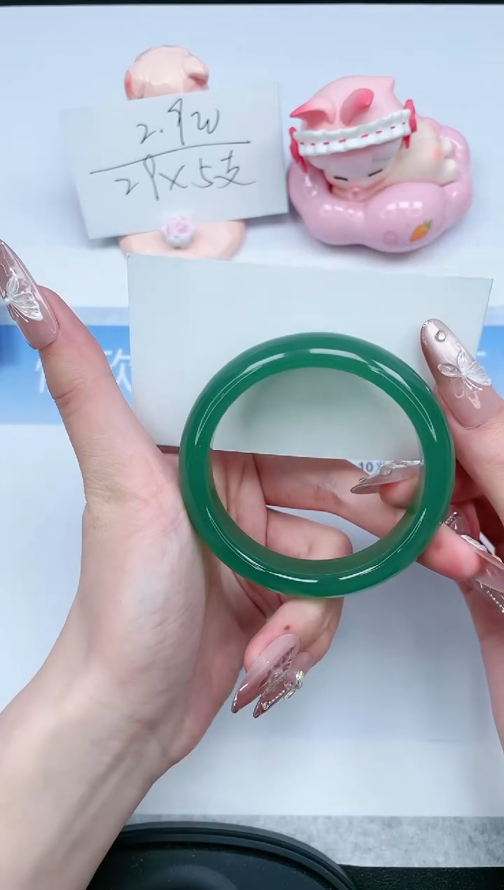 【闪购商品】石英质玉手镯合金348-54.6