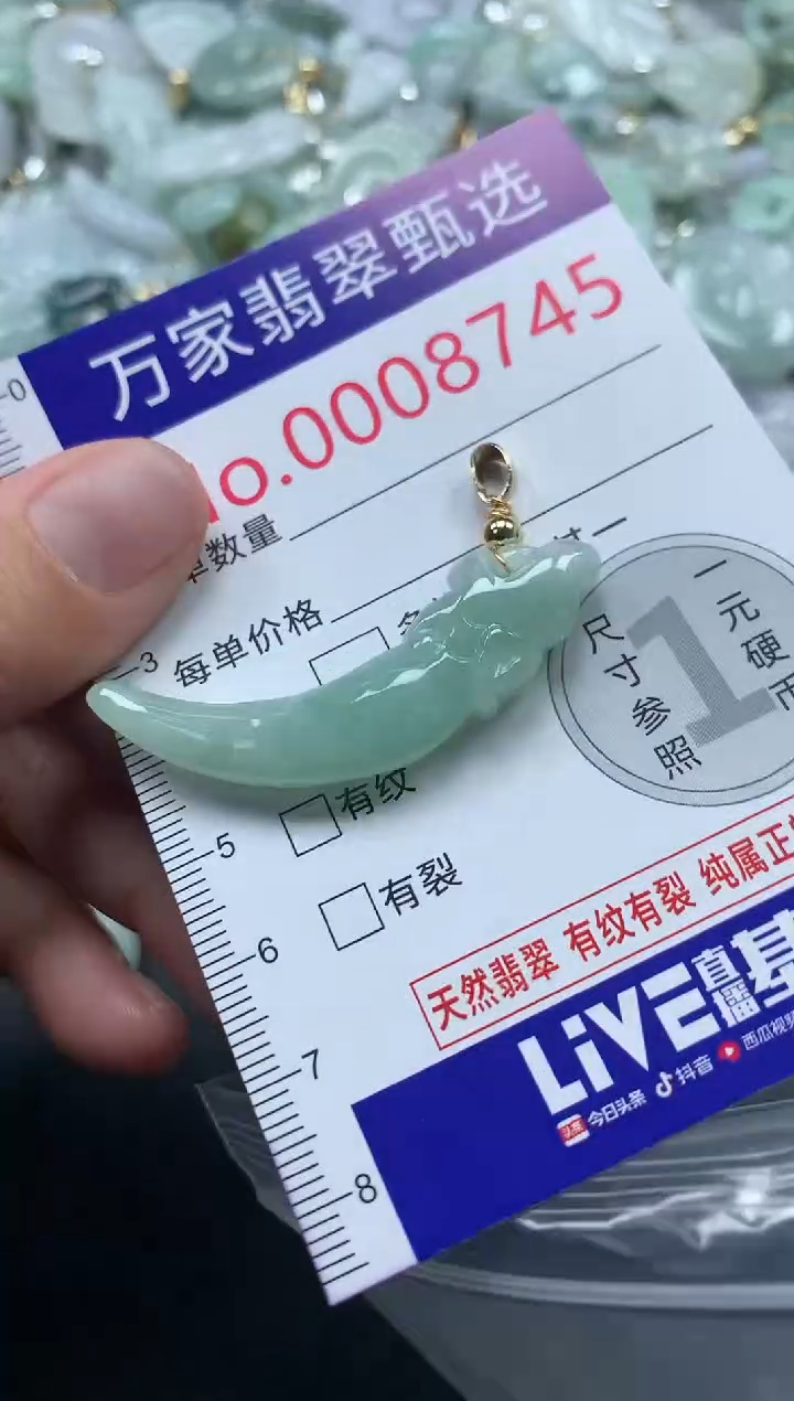 吊坠(不含链)未镶嵌翡翠8745