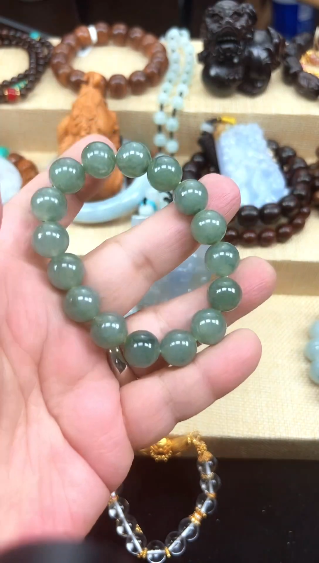 未镶嵌手链翡翠翡翠手串   