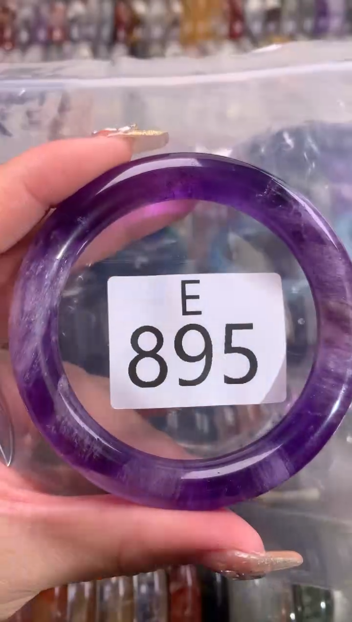 【闪购商品】紫晶水晶手镯未镶嵌895-58