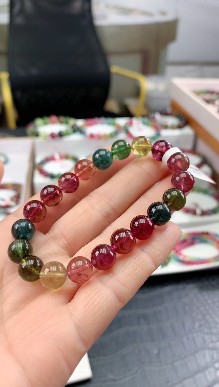 【闪购商品】碧玺手链未镶嵌多样性发一条