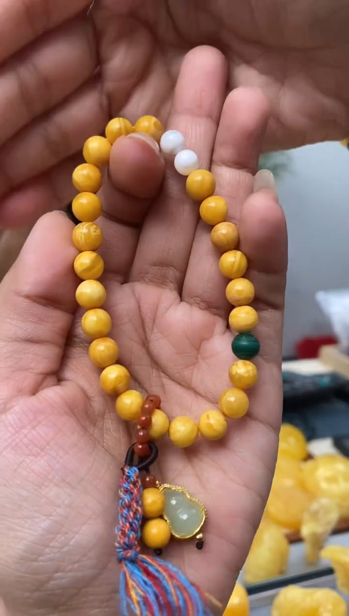 【闪购商品】琥珀裸石未镶嵌天然琥珀蜜蜡手串