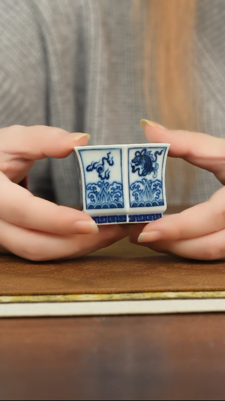 【闪购商品】瓷片线下柴窑六方火焰小杯