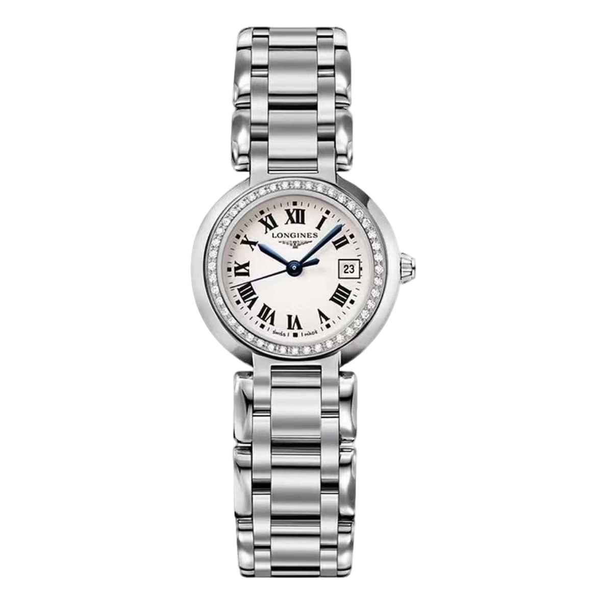 99新 Longines/浪琴 仁智女表/全套心月/26.5表径/经典罗马/石英