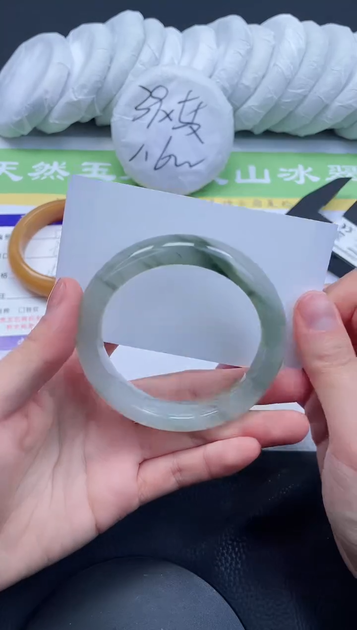 【闪购商品】石英质玉手镯未镶嵌A127-56+