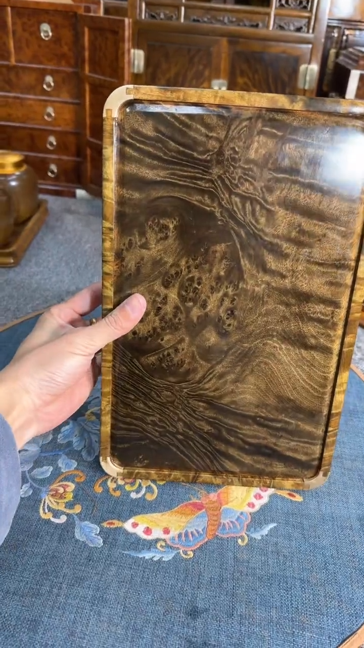 【闪购商品】乌木类成套家具阴沉托盘  s4