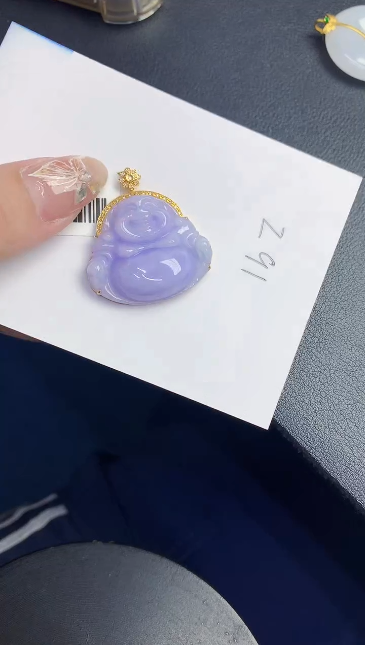 【闪购商品】翡翠颈饰18K金镶嵌00000000000