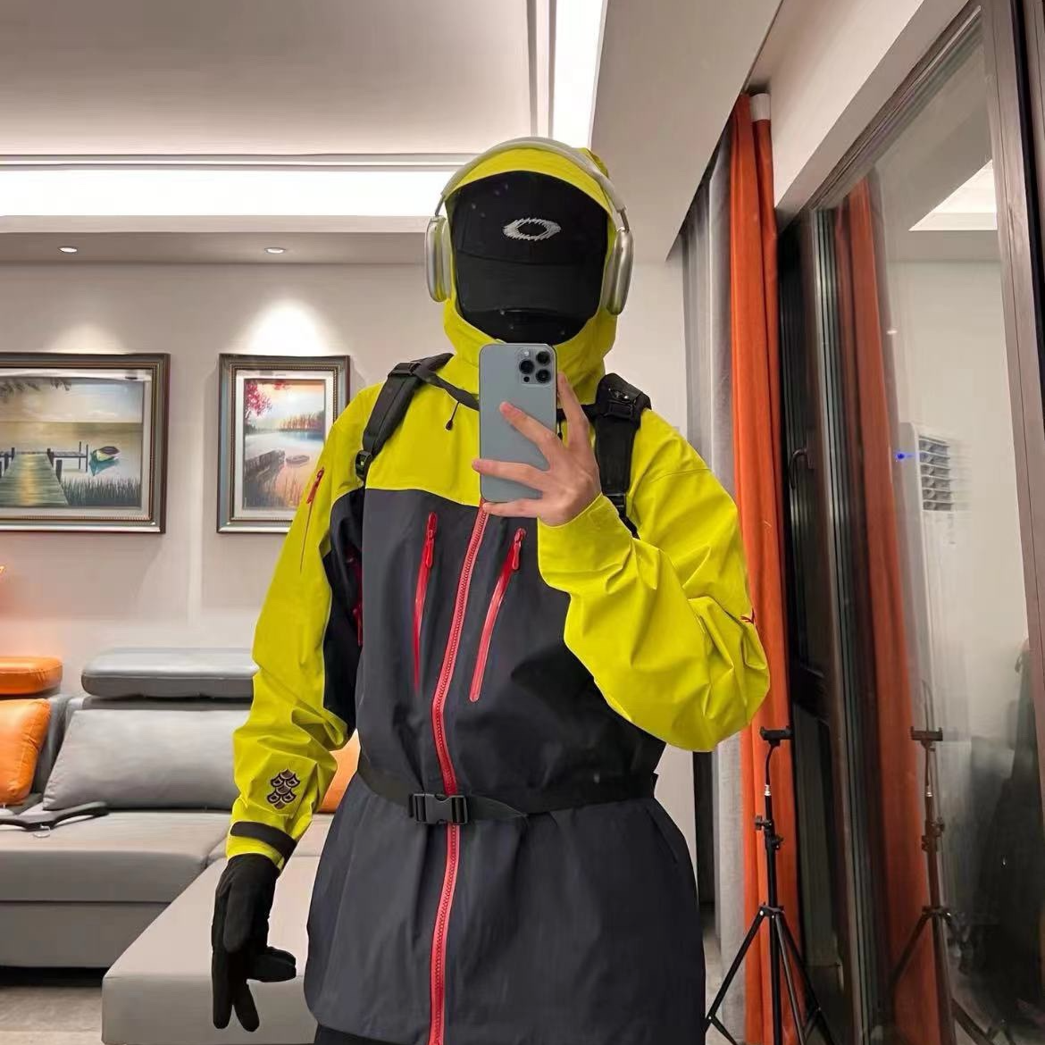 Jacket中国龙年硬壳全压胶冲锋衣男女款户外登山滑雪服