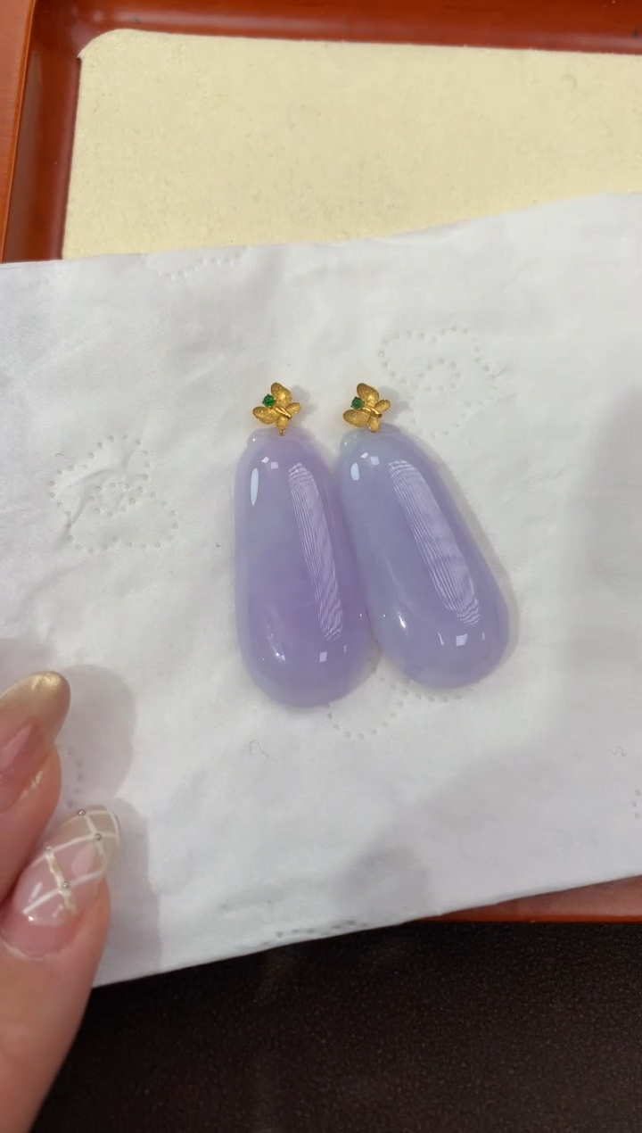 【闪购商品】翡翠颈饰18K金镶嵌天然缅甸a货翡翠(多样性发其一)