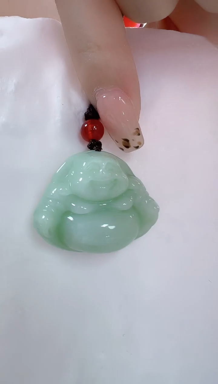 翡翠未镶嵌颈饰佛公（多样性发货发其一）