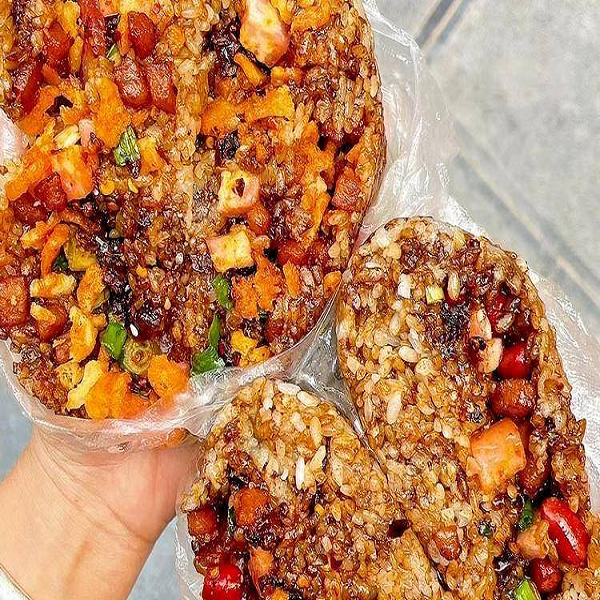 贵阳糯米饭团制作方法