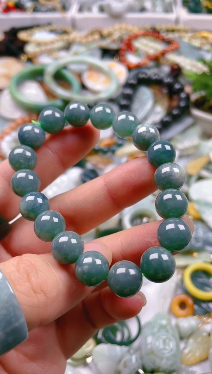 【闪购商品】翡翠颈饰未镶嵌10mm/Y/翡翠A货一图一物