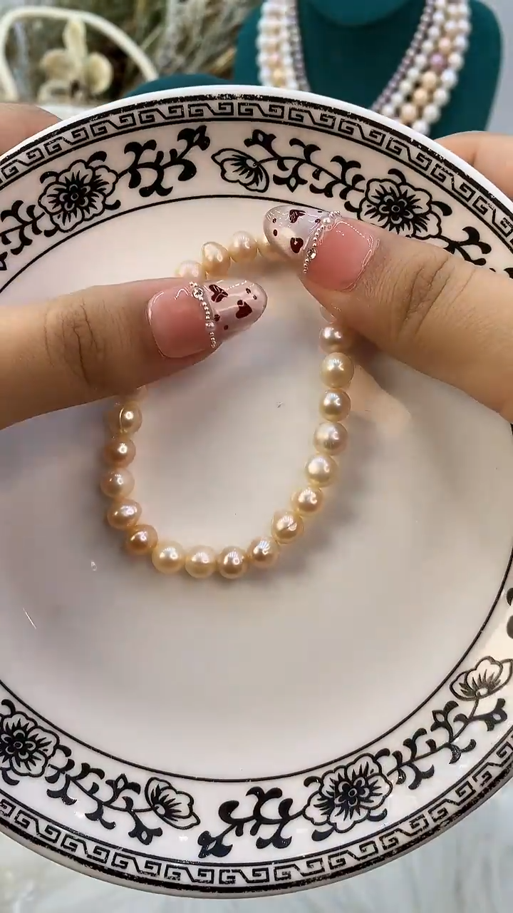 【闪购商品】淡水珍珠手链合金21