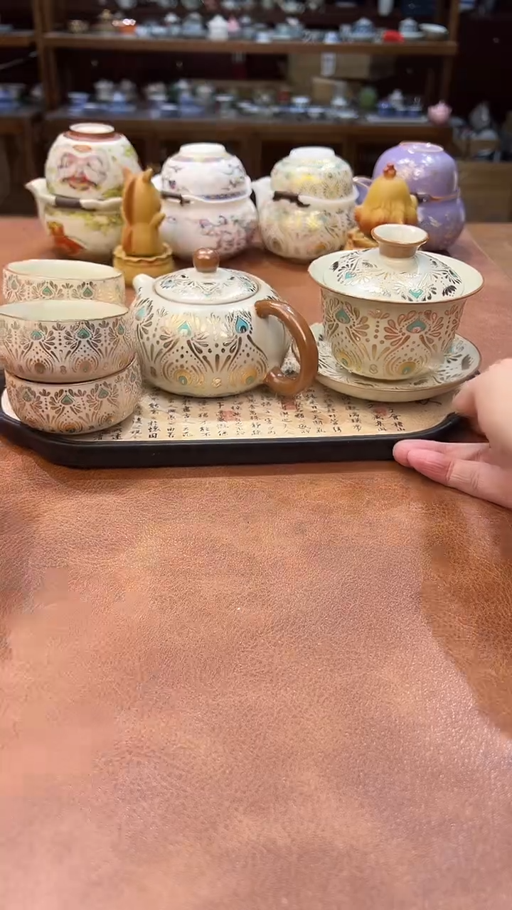 真的很便宜会开片的旅行茶具