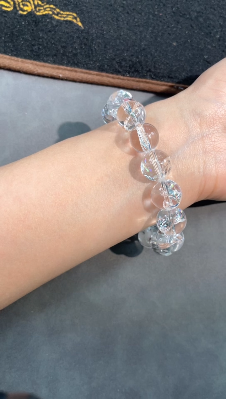 【闪购商品】水晶手链未镶嵌55号白阿塞单圈13mm