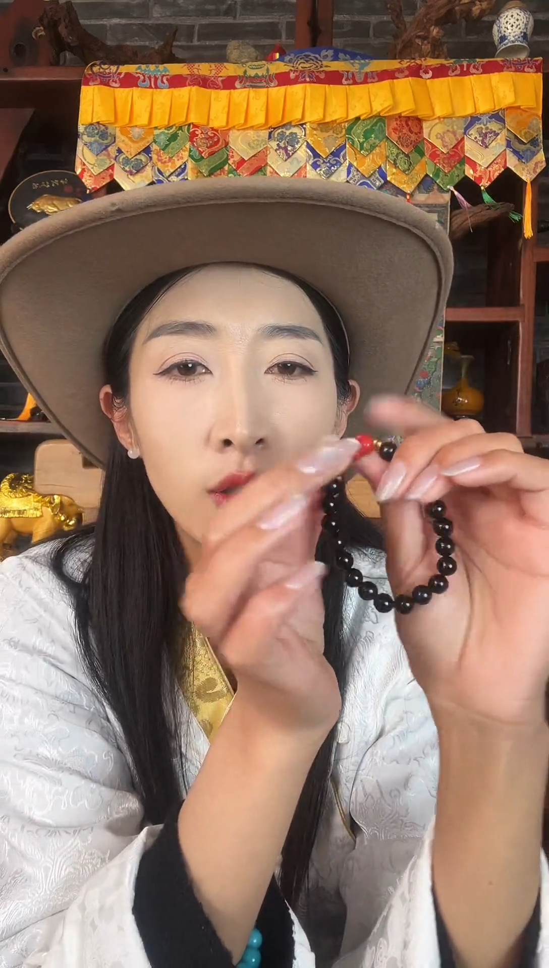 非金属无藏式文创首饰朱砂