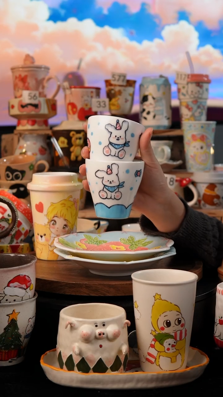 瓷景德镇手工陶瓷一个