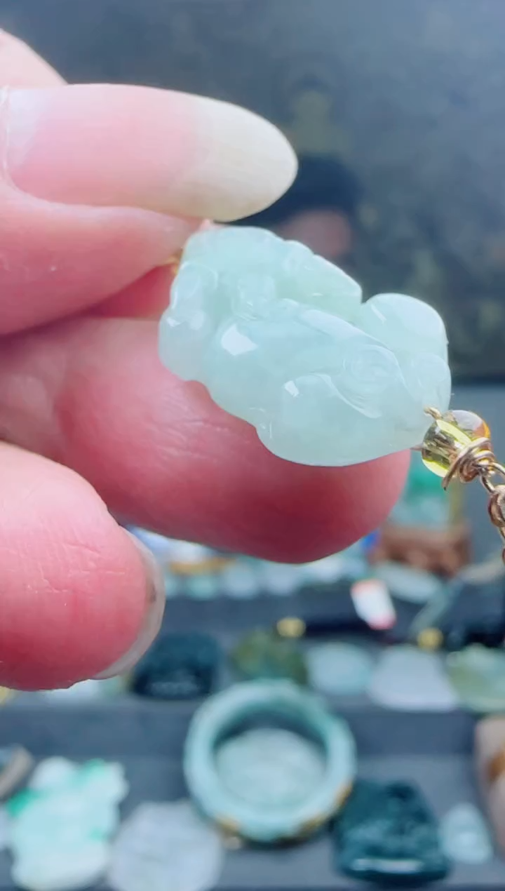 翡翠未镶嵌颈饰多样性随机发一件