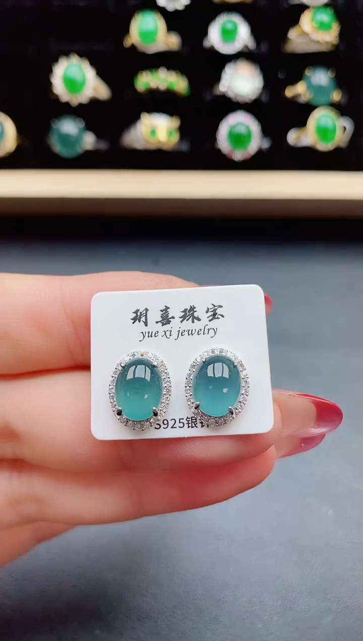 【闪购商品】翡翠戒指银S925镶嵌321321