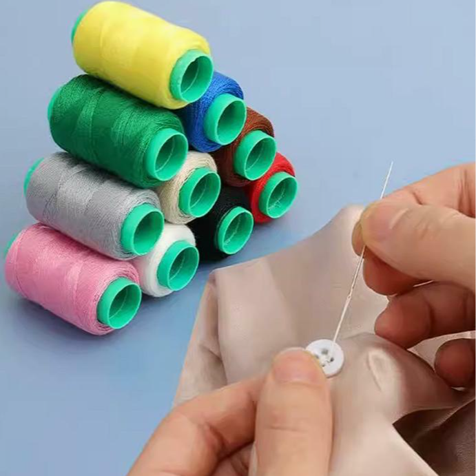 【3黑+3白+4彩色】共十卷光滑无毛糙缝纫线手工线缝袜子缝裤子