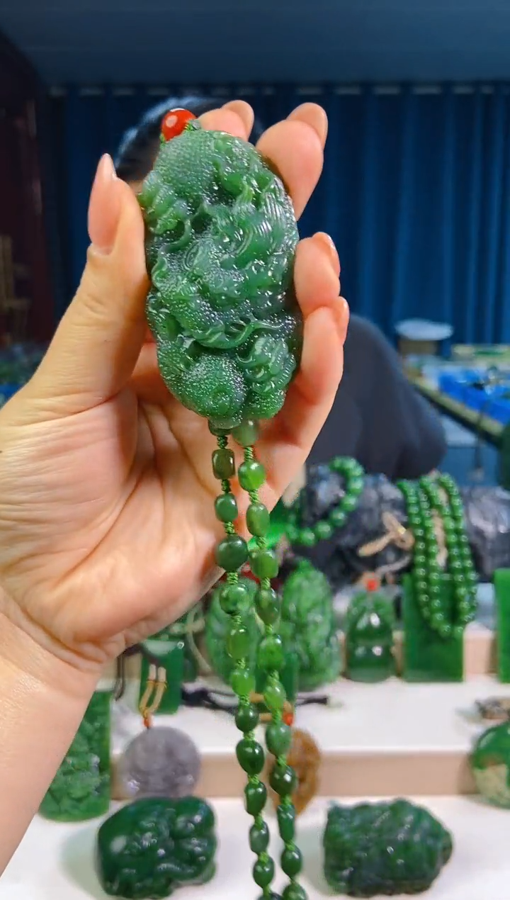 和田玉未镶嵌挂件1