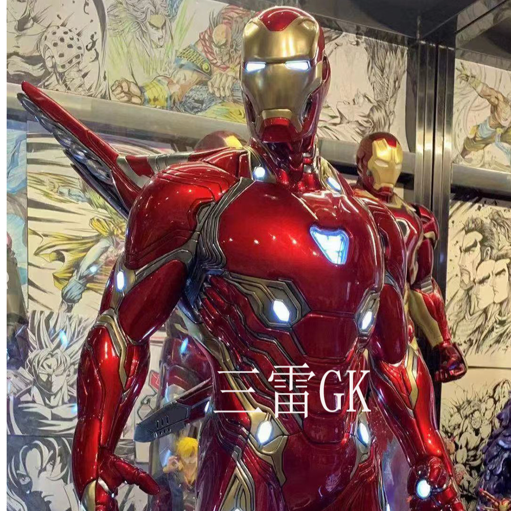 三雷GK 漫威复仇者联盟手办雕像 超大1/2钢铁侠Mk50遥控全身发光