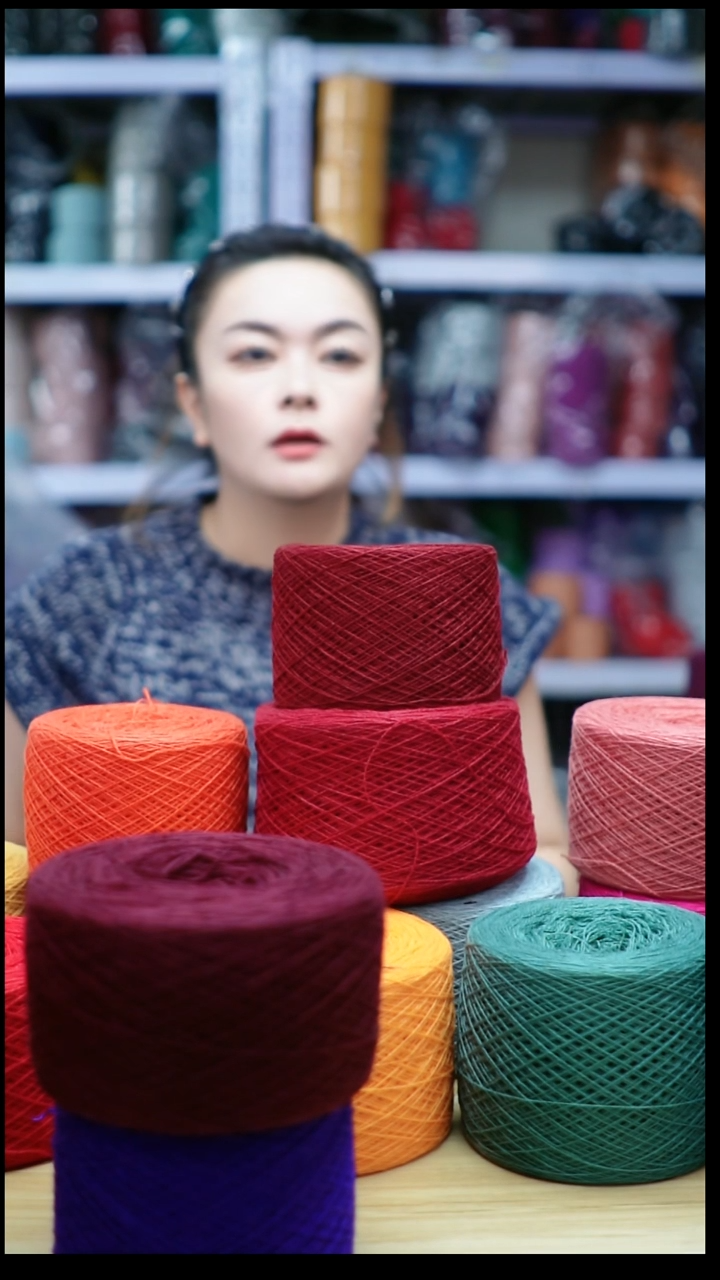 羊绒欢姐手编线D958