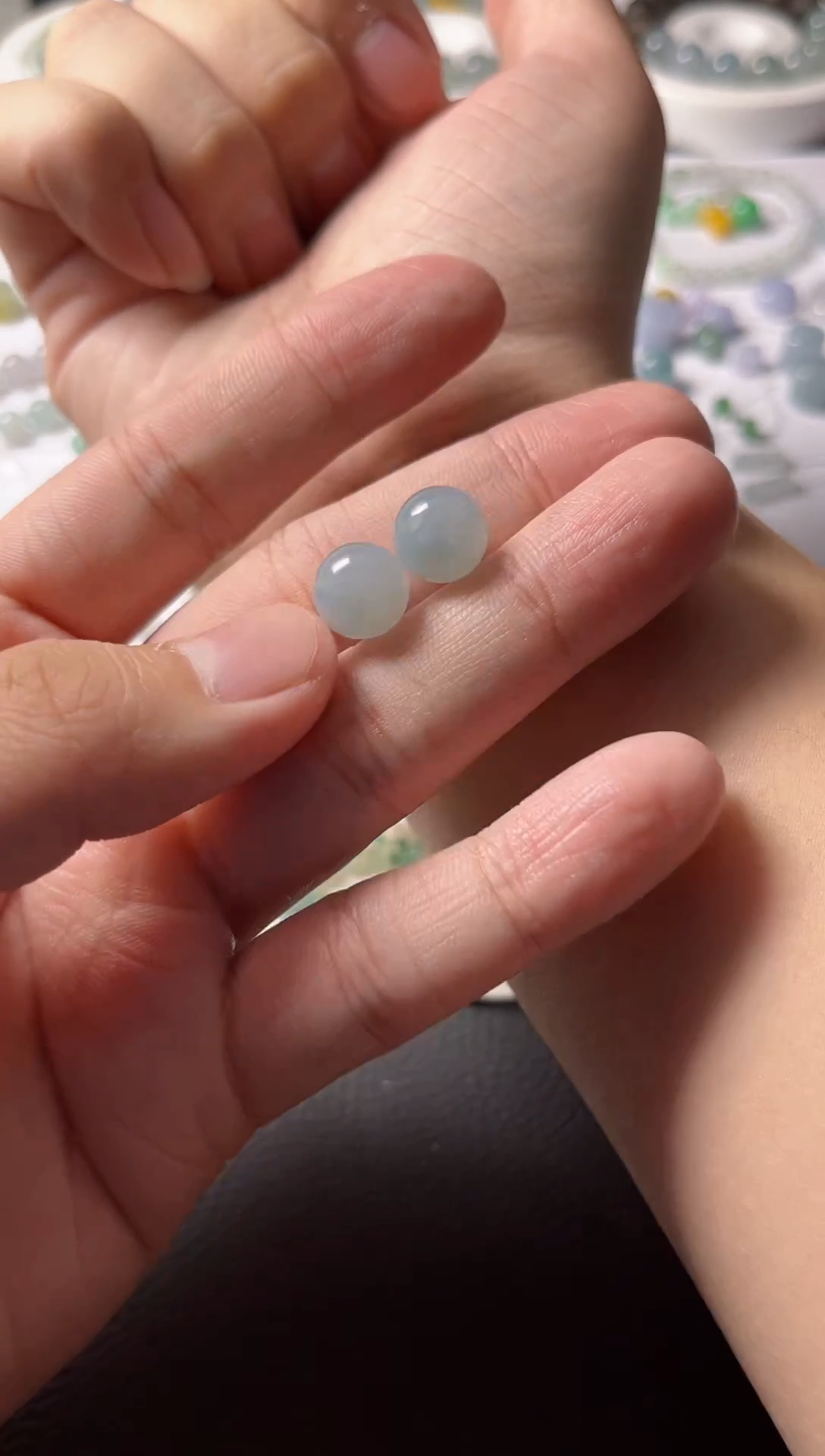 【闪购商品】翡翠散珠卡10.5ｍｍ+珠子两颗