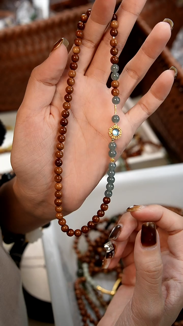 未镶嵌库克手串库克翡翠双圈