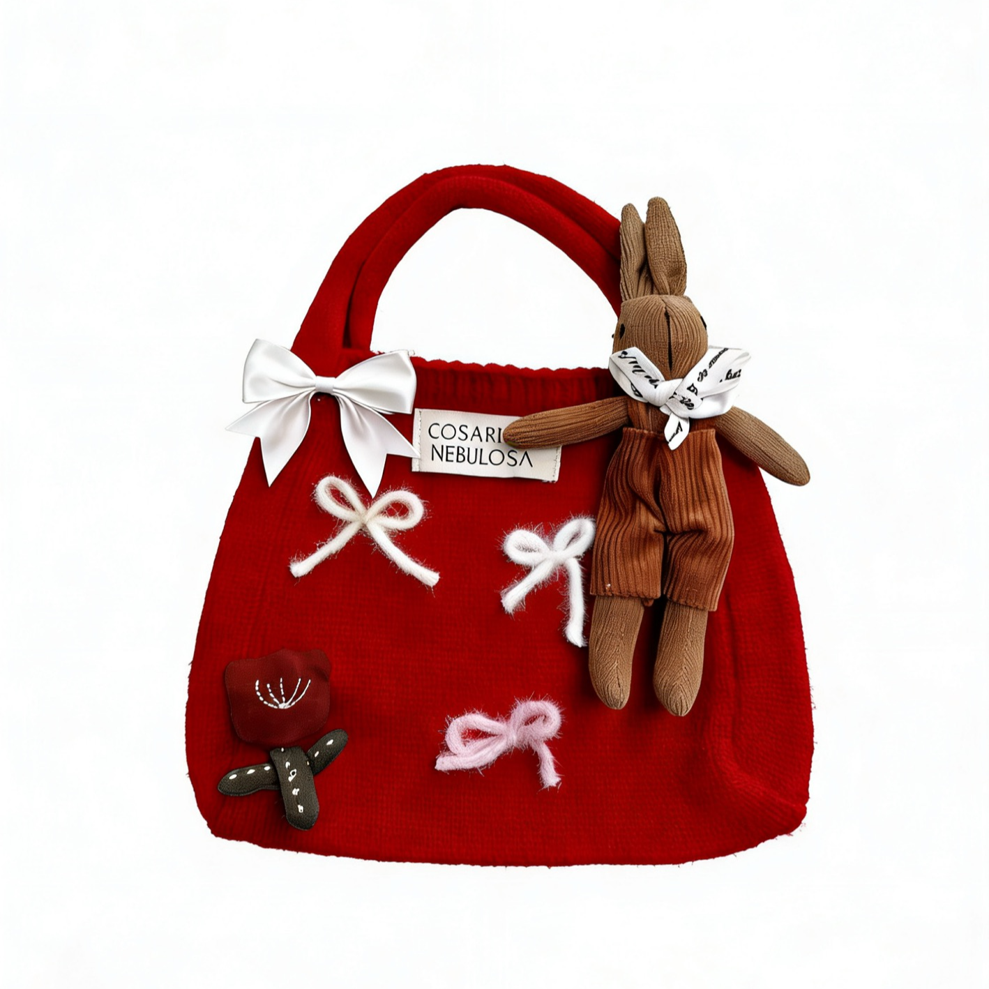 Cosarena Nebulosa「Fiaba」25AW 森林童话可爱毛绒手工毛织手提包