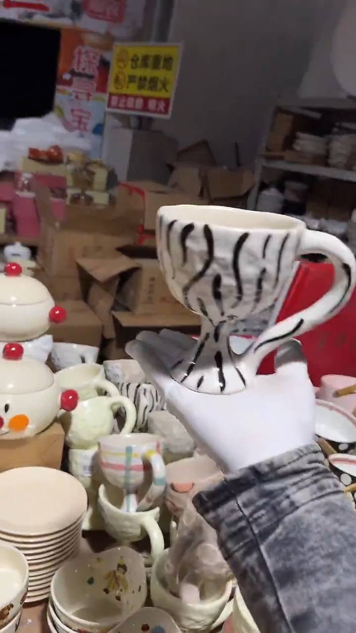 陶瓷高脚杯微瑕 凑满20元包邮