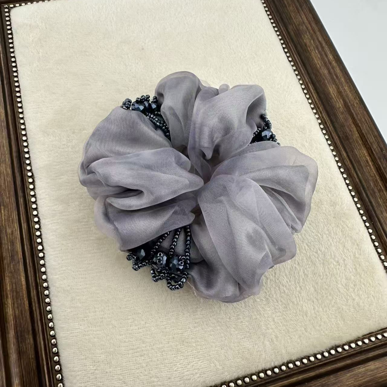 FQ110 六蕊珠花 水墨 发圈