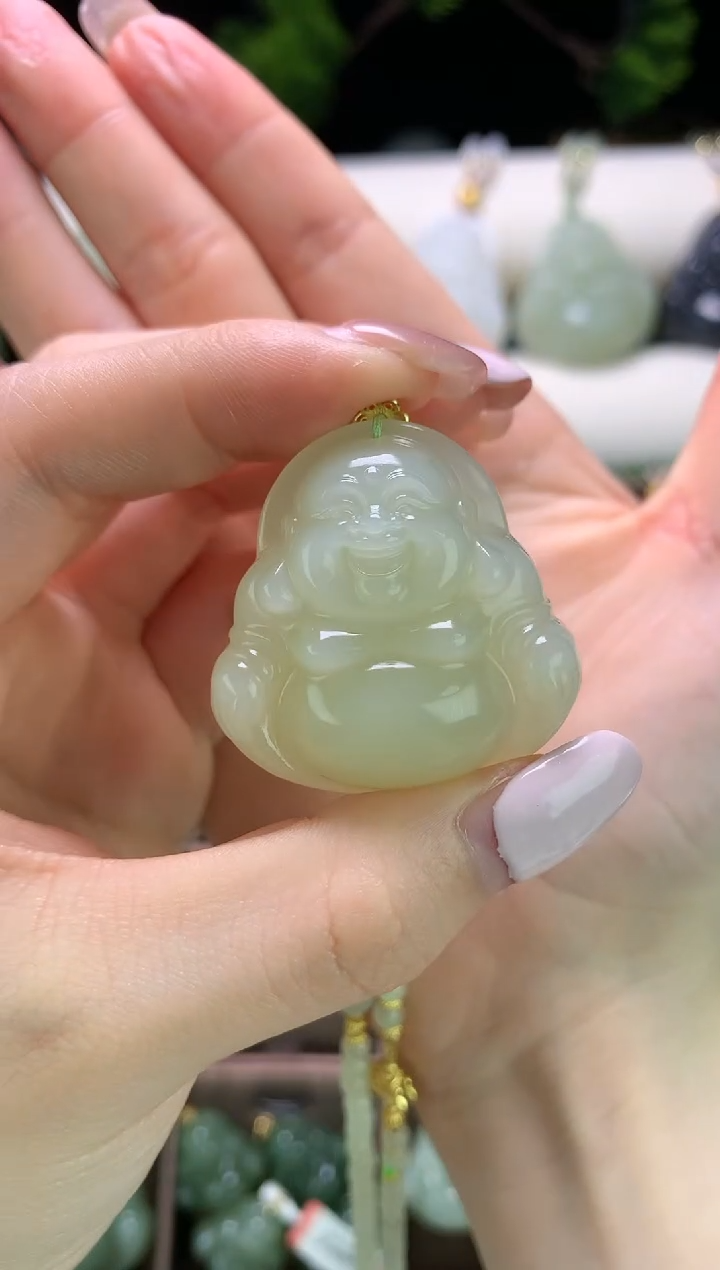 【闪购商品】和田玉颈饰未镶嵌精选吊坠 35mm佛公天然和田玉