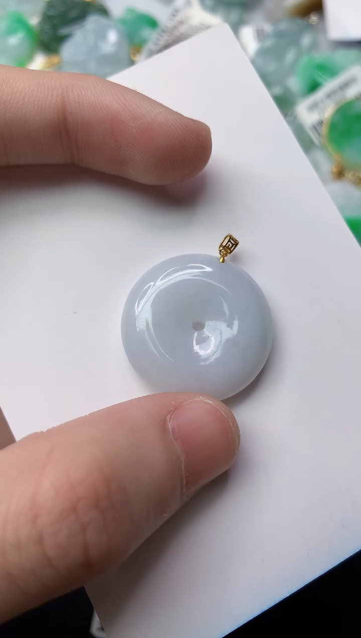 【闪购商品】翡翠颈饰18K金镶嵌1..........